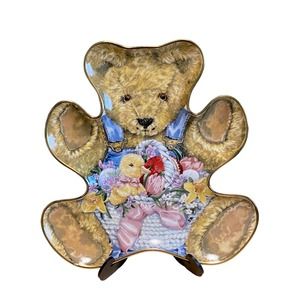 Vintage Teddy's Easter Basket Franklin Mint Teddy Bear Collector's Plate